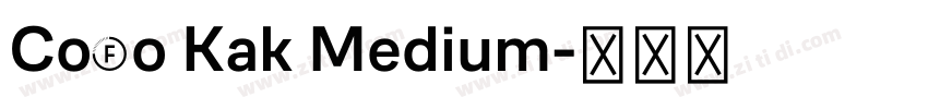 CoFo Kak Medium字体转换
